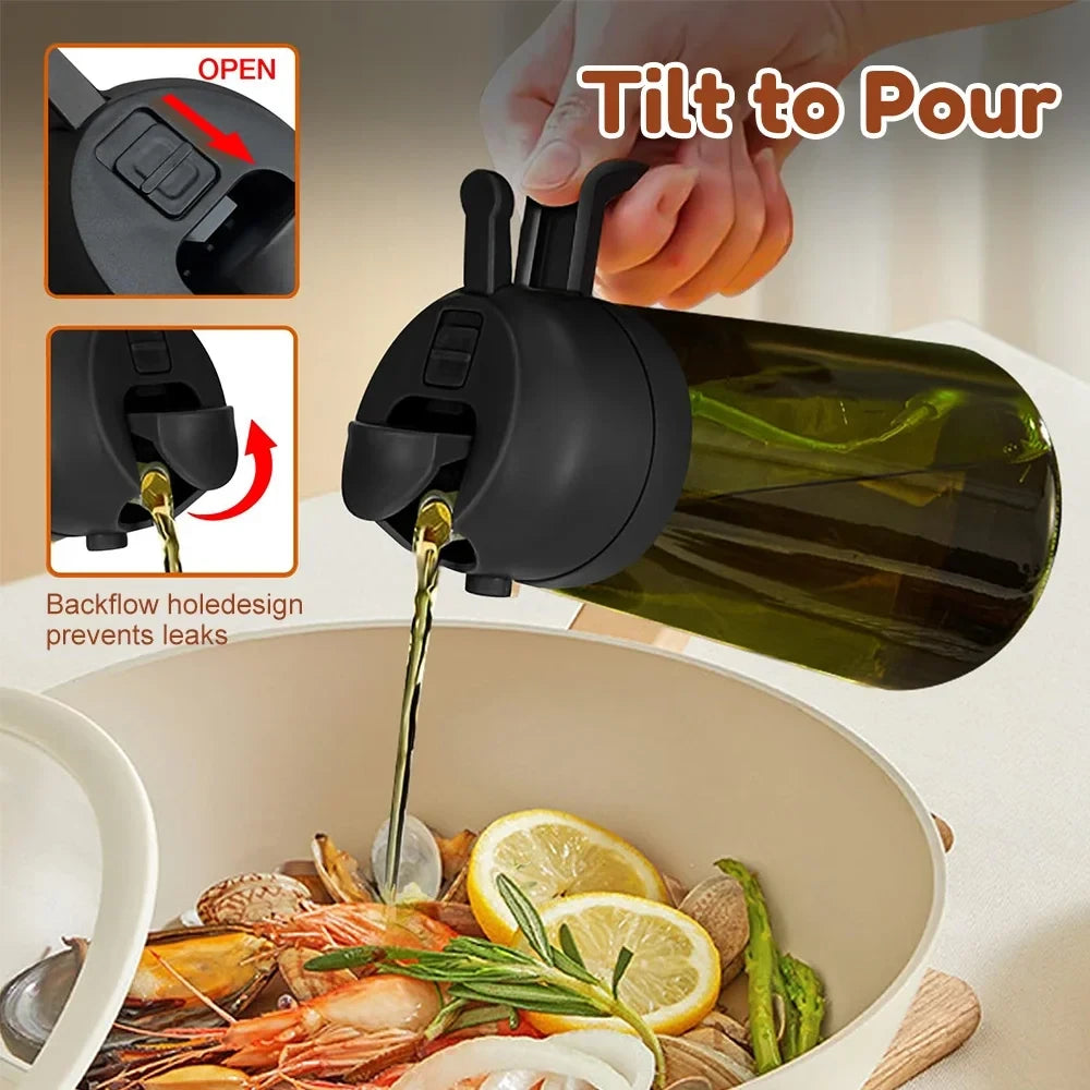 2-in-1 Oil Sprayer Bottle
