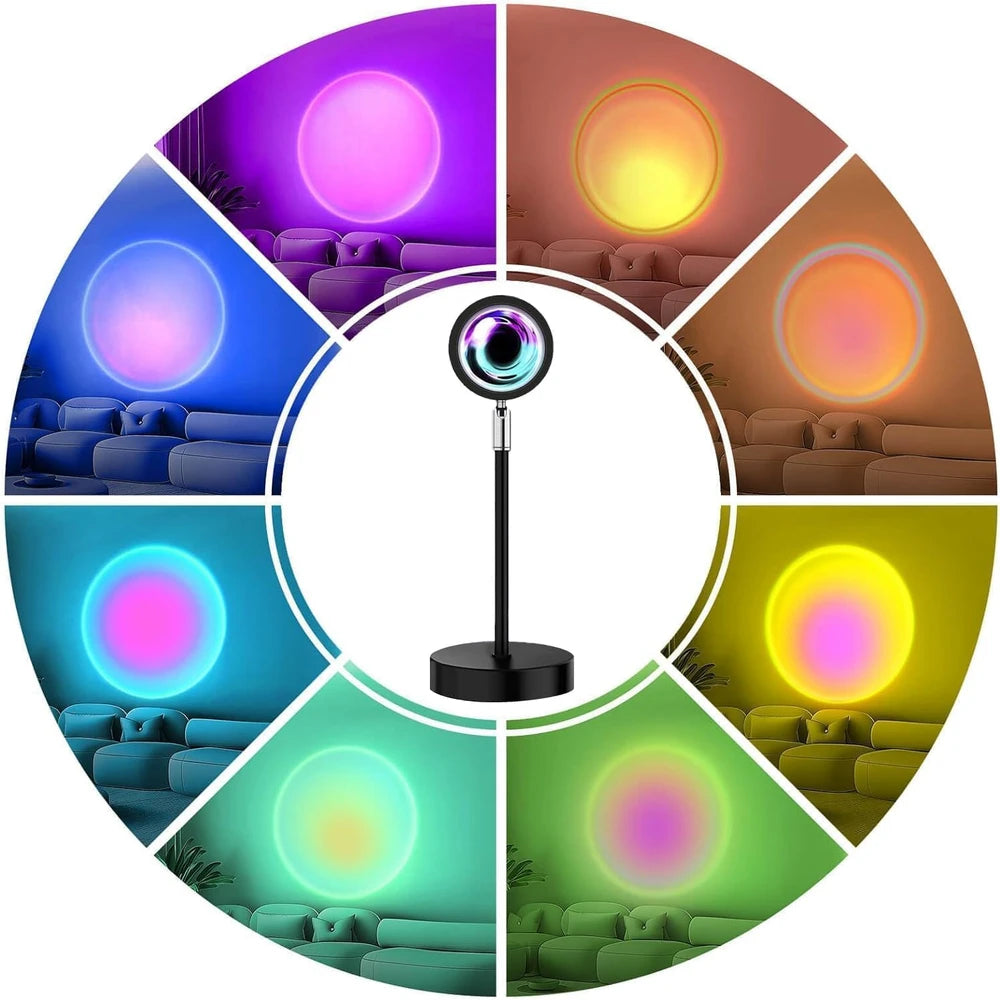 16 Color Sunset Projector