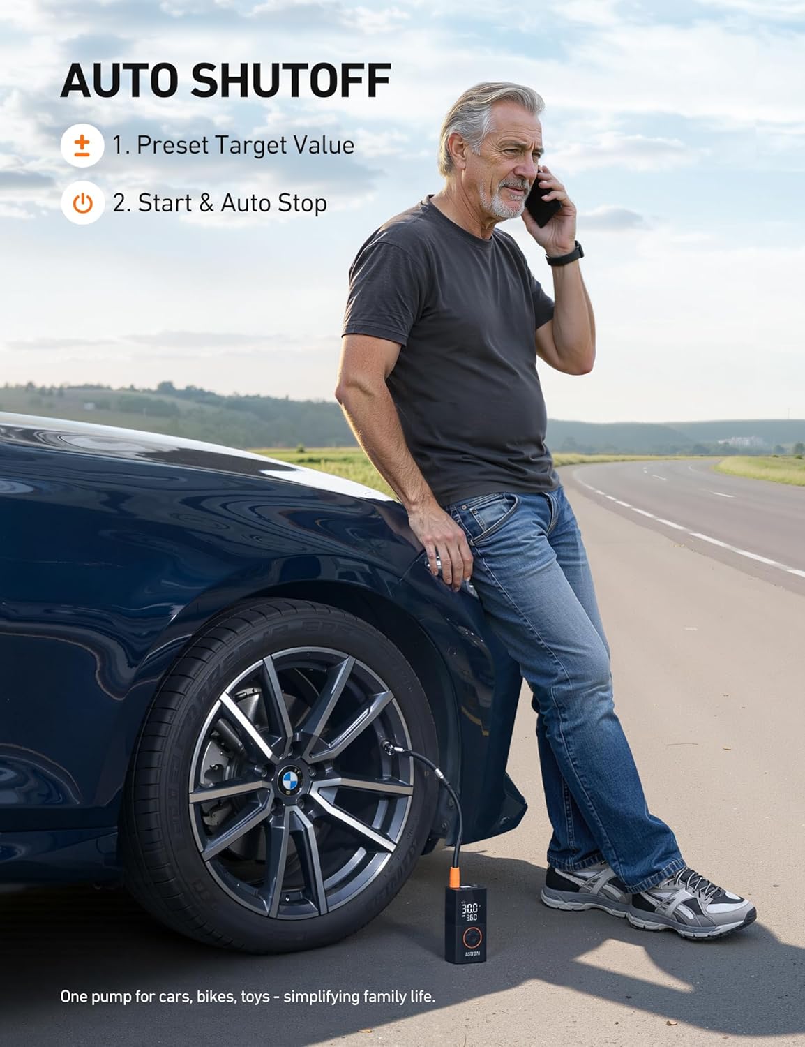 Compact Cordless Tire Inflator