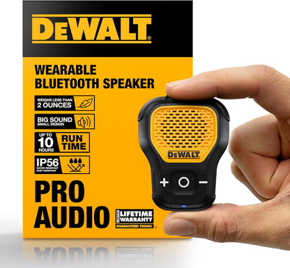 DEWALT Clip-On Bluetooth Speaker