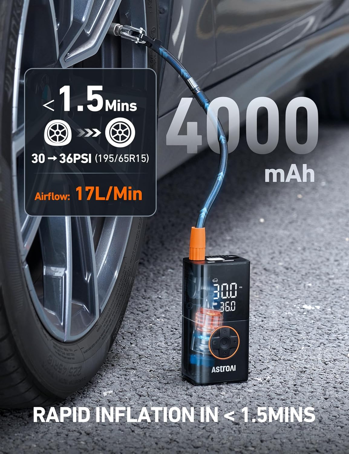 Compact Cordless Tire Inflator