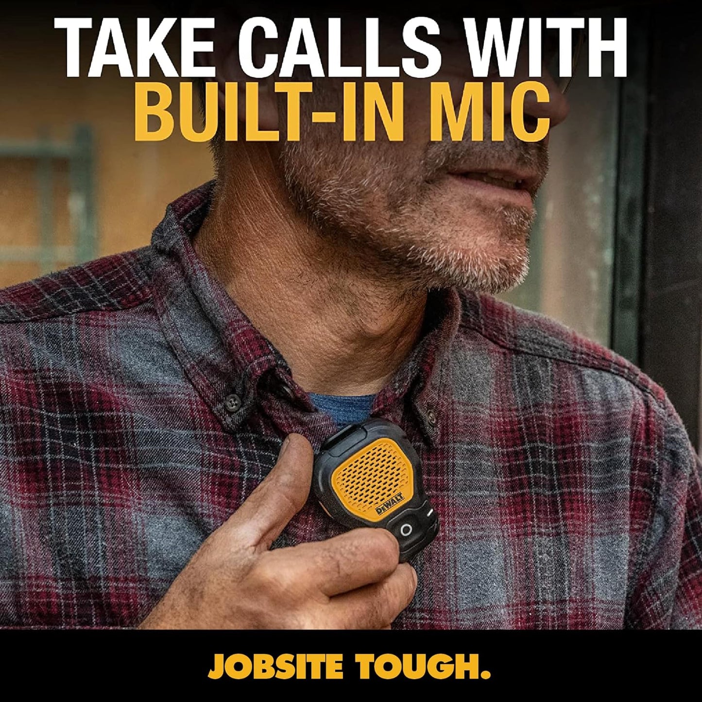 DEWALT Clip-On Bluetooth Speaker